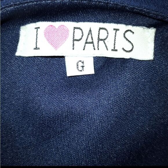 I LOVE PARIS NAVY & WHITE DRESS SZ. S EUC - Picture 6 of 7